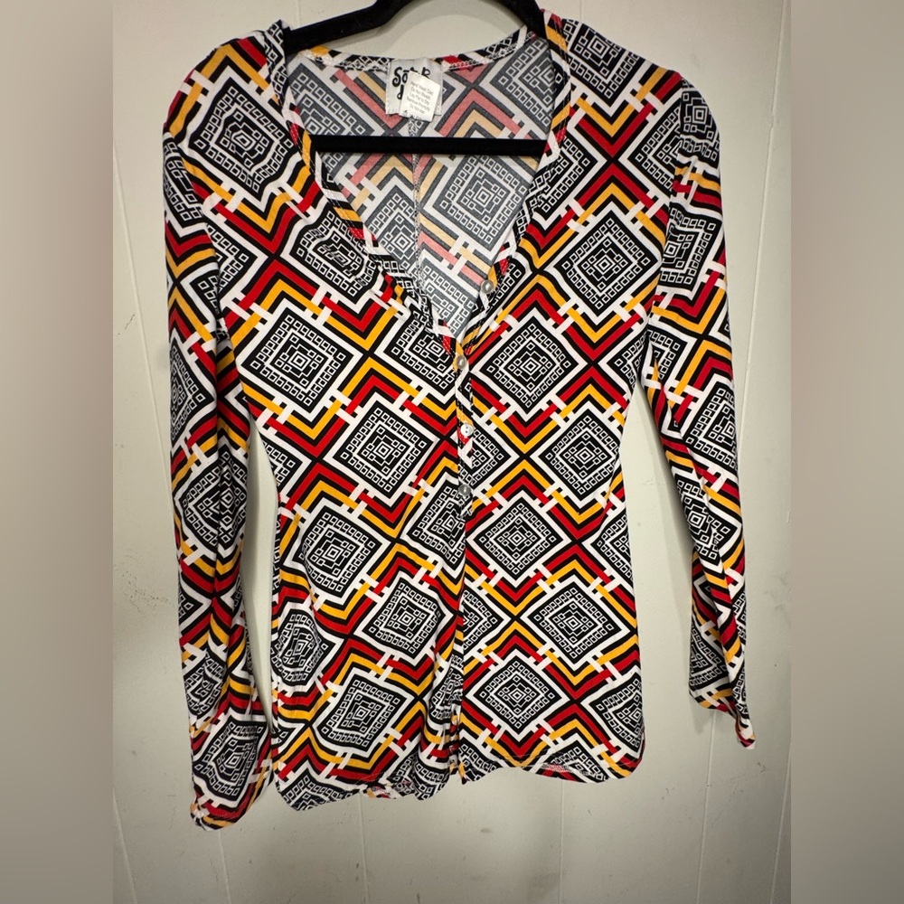 Geometric Patterned Women's romper